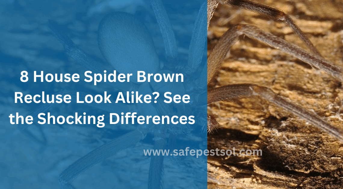 8 House Spider Brown Recluse Look Alike See the Shocking Differences