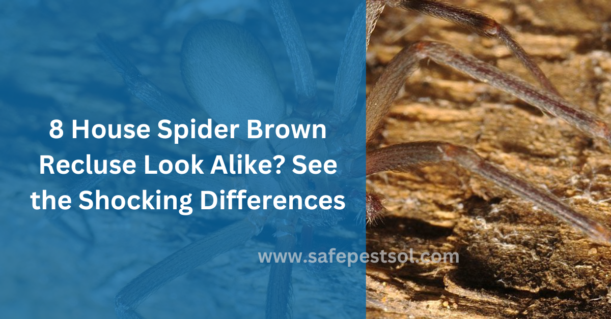 8 House Spider Brown Recluse Look Alike See the Shocking Differences